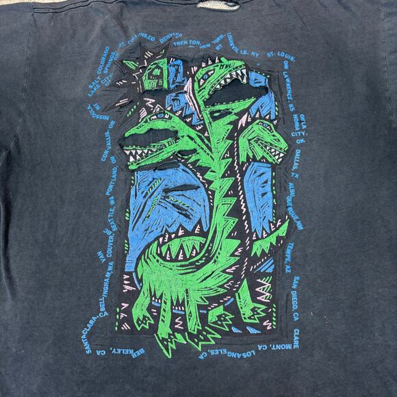 Vintage 90s Violent Femmes Neon Tour Single Stitch Shirt XL - Picture 4 of 11